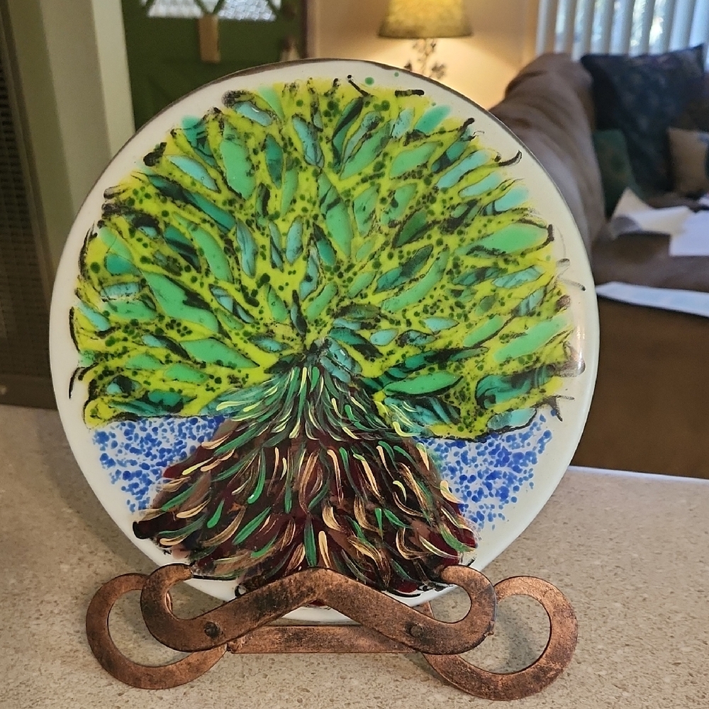 Fused Glass "Tree Of Life" Art